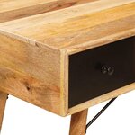 vidaXL Bureau d'écriture Marron 110 x 55 x 76 cm Bois de mangue massif