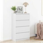 vidaXL Buffet Blanc 60x35x98 5 cm Bois d'ingénierie