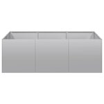 vidaXL Jardinière 120x80x40 cm acier galvanisé