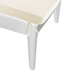vidaXL Chaise longue avec coussin blanc 186x60x29 cm PP