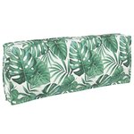 vidaXL Coussin de palette pour le dossier - Motif Feuille  120 x 40 x 12 cm  tissu Oxford.