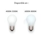 Cloche led industrielle 200w 120° noir - blanc neutre 4000k - 5500k - silamp