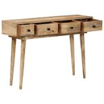 vidaXL Table console 110x30x75 cm bois de manguier massif