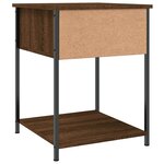 vidaXL Table de chevet chêne marron 44x45x58 cm bois d'ingénierie