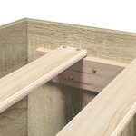 vidaXL Cadre de lit chêne sonoma 135x190 cm bois d'ingénierie