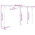 vidaXL Pergola de jardin 410 x 40 x 203 cm Bois