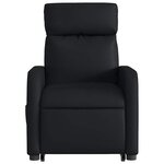 vidaXL Fauteuil inclinable Noir Similicuir