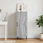 vidaXL Buffet Sonoma gris 33 x 34 5 x 89 5 cm Bois d'ingénierie