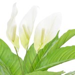 Vidaxl plante artificielle anthurium avec pot blanc 55 cm