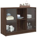 vidaXL Buffet chêne marron 102x37x75 5 cm bois d'ingénierie