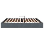 vidaXL Cadre de lit ottoman Gris foncé 180 x 200 cm Velours