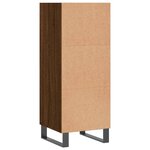 vidaXL Buffet chêne marron 34 5x32 5x90 cm bois d'ingénierie