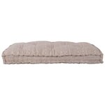 vidaXL Coussin de canapé sur palette Marron clair tissu