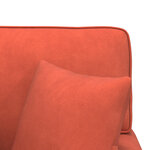 vidaXL Chaise lounge avec jupe Rouge orange 91 x 157 x 91 cm