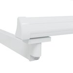 vidaXL Auvent Rétractable Vert et blanc 400 × 350 cm Tissu et Métal