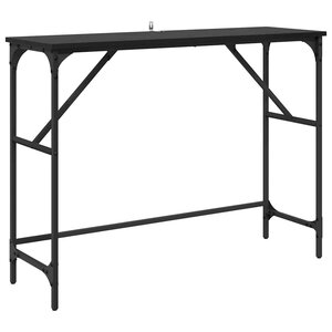 vidaXL Table console Chêne noir 100 x 32 x 75 cm Bois d'ingénierie