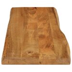 vidaXL Dessus de table 110x40x2 5 cm bord vivant bois massif manguier