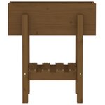 vidaXL Jardinière marron miel 62x30x69 cm bois massif de pin