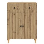 vidaXL Buffet Chêne artisanal 66 x 34 5 x 90 cm Bois d'ingénierie