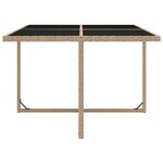 vidaXL Ensemble à manger d'extérieur et coussins 9 Pièces résine tressée