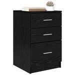 vidaXL Cabinet de chevet Chêne noir 40 x 40 x 63 cm Bois d'ingénierie