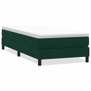 vidaXL Sommier à lattes de lit sans matelas vert foncé 90x220 cm