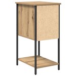 vidaXL Cabinet de chevet 2 Pièces chêne artisanal 32 x 42 x 70 cm