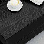 vidaXL Table basse Chêne noir 100 x 51 x 45 cm Bois d'ingénierie
