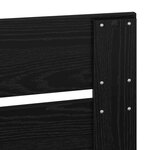vidaXL Tête de lit Chêne noir 150 cm Bois d'ingénierie