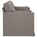 vidaXL Canapé Taupe 198 x 78 x 80 cm tissu