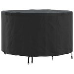 vidaXL Housse pour meubles 102 x 102 x 71 cm Tissu Oxford 210D Rond
