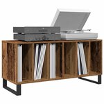 vidaXL Meuble à vinyles Bois ancien 100 x 38 x 48 cm Bois d'ingénierie