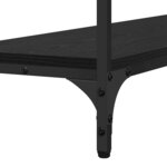 vidaXL Table console Chêne noir 100 x 29 x 75 cm Bois d'ingénierie