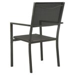 vidaXL Mobilier de salle à manger d'extérieur 9 pc Acier