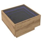 vidaXL Table basse chêne artisanal 50 x 50 x 30 cm Bois d'ingénierie