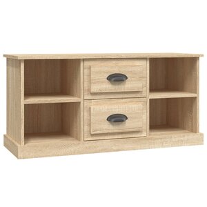 vidaXL Meuble TV chêne sonoma 99 5x35 5x48 cm bois d'ingénierie