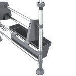 vidaXL Organisateur de cuisine réglable Aluminium