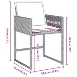 vidaXL Ensemble de salle à manger pour jardin 5 Pièces Gris clair