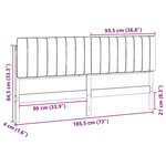 vidaXL Tête de lit capitonnée Marron et gris clair 180 cm Pin massif