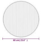 vidaXL Tapis rond marron foncé 60 cm bambou