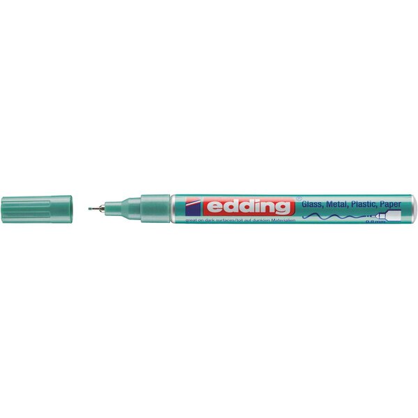 Marqueur Peinture Brillante 780 Vert métallisé Pointe Extra Fine 0 8 mm EDDING
