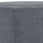vidaXL Ensemble de canapés 3 Pièces gris foncé velours