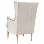 vidaXL Fauteuil Crème ARES