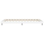vidaXL Cadre de lit blanc brillant 75x190 cm bois d'ingénierie