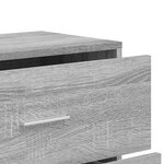 vidaXL Buffet sonoma gris 60x31x84 cm bois d'ingénierie