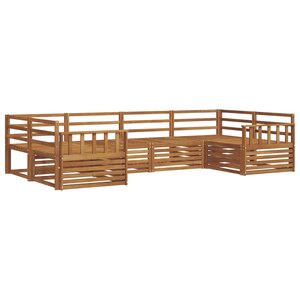 vidaXL Ensemble de canapés d'extérieur 6 Pièces Naturel