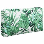 vidaXL Coussins de palette 3 Pièces motif de feuilles tissu