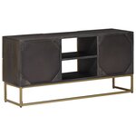 vidaXL Meuble TV avec tiroir avec étagère Laiton 105 x 30 x 50 cm