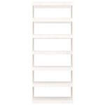 vidaXL Bibliothèque/Séparateur de pièce Blanc 80x30x199 5cm Pin massif