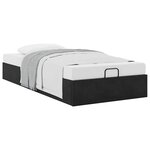 vidaXL Cadre de lit ottoman sans matelas noir 90x200 cm velours